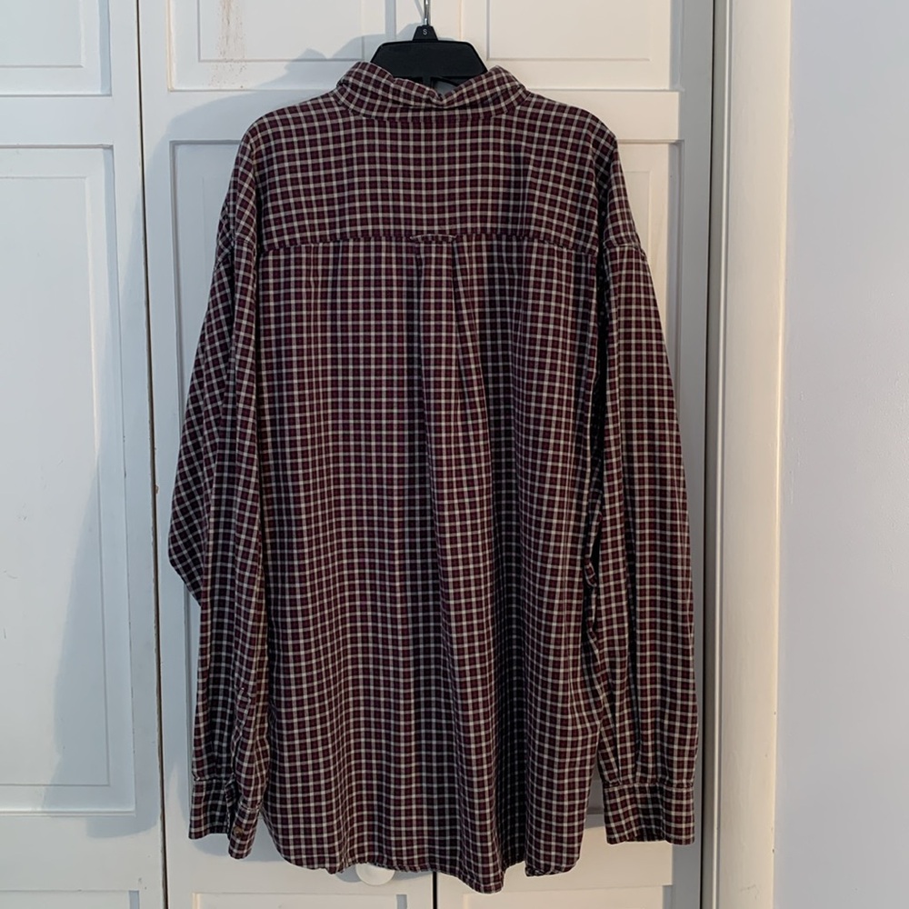 R&R Jean Co. XL Red & Black Plaid Button-Down Shirt EUC - Picture 6 of 6
